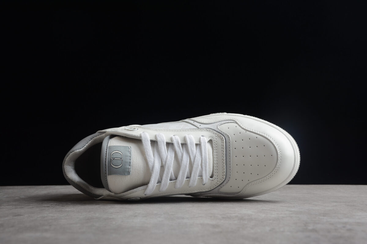 Dior B30 Retro Sneaker – White/Grey Oblique