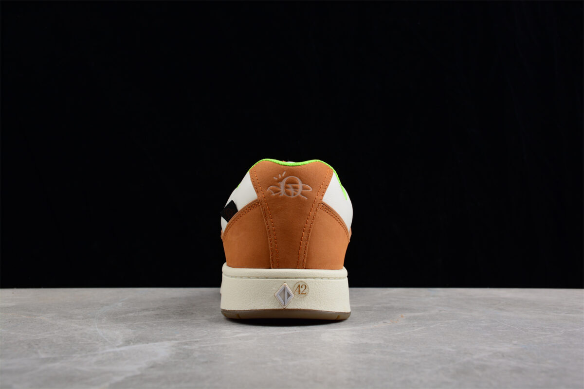 Dior B31 Low-Top Sneaker – Brown, White & Neon Green