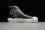 Dior B23 Oblique Low-Top Sneaker – Black with Gum Sole (Copy)