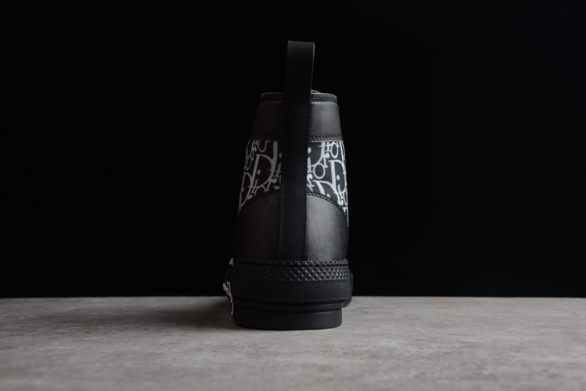 Dior B23 High-Top Sneaker – Black Oblique Canvas