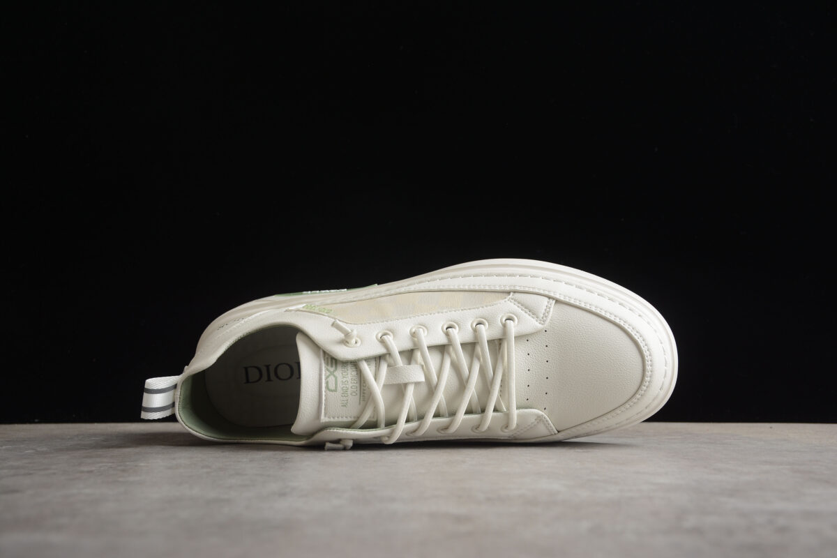 Dior Low-Top Sneaker – White/Green Accents